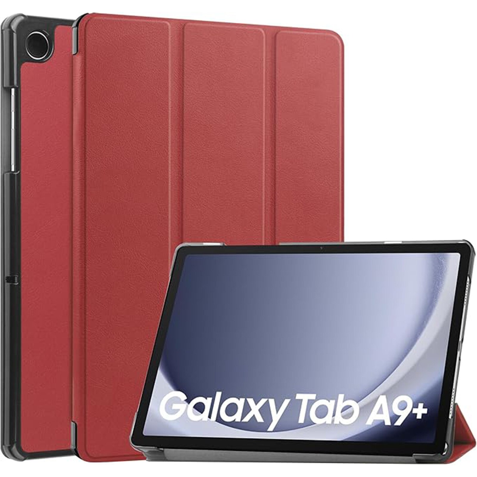 Husa protectie tableta, AYSTOAYS®, Compatibila cu Samsung Galaxy Tab A9 Plus 11", Rosu