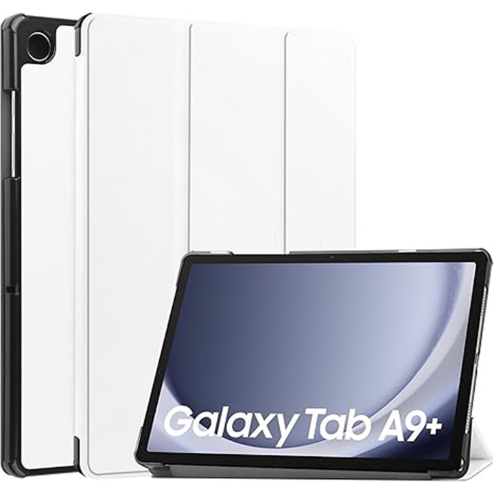Husa protectie tableta, AYSTOAYS®, Compatibila cu Samsung Galaxy Tab A9 Plus 11", Alb