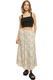Urban Classics, Fusta maxi cu snur, Negru/Galben murdar