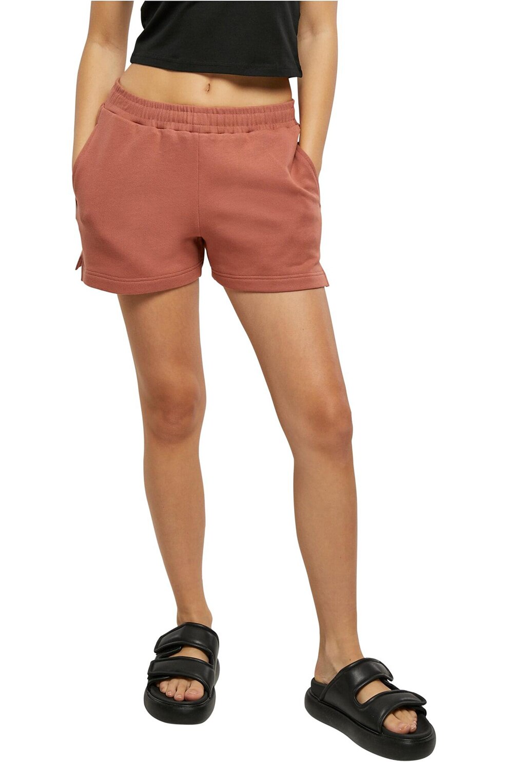 Urban Classics, Pantaloni scurti din bumbac, Portocaliu stins, XL