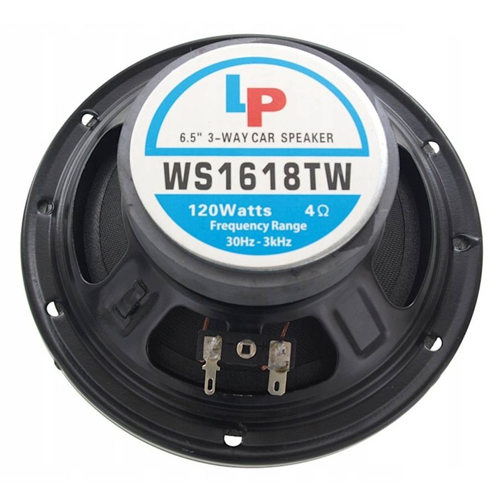 Difuzor auto, WS1618TW, Trei cai, 3 cai, 120W, 6 "5"