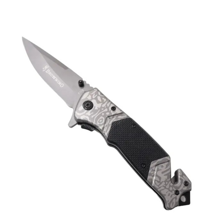 Briceag Pliabil, de Supravietuire, Design Camuflaj pentru Aventuri, Sistem Taiat Centura, Prindere Curea, 23 cm, Dalimag