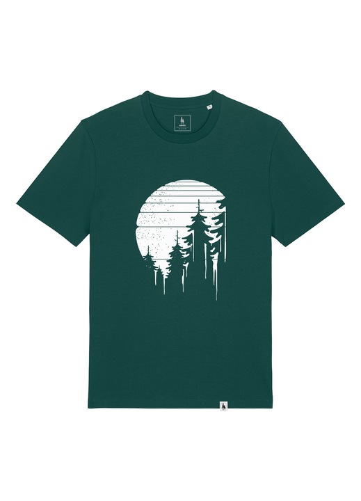 Tricou unisex, Night Forest, Glazed Green