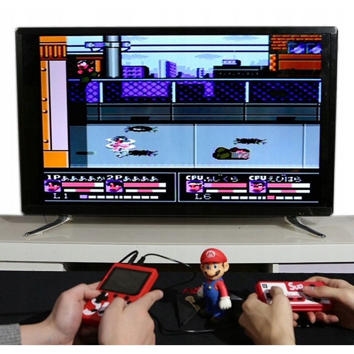 Mini consola retro cu 400 de jocuri – Gameboy, Mario, conectare la TV + controller FOTOROB