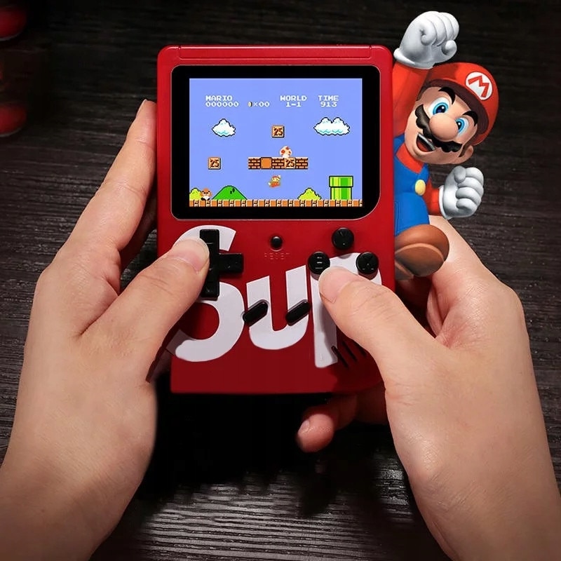 Mini consola retro cu 400 de jocuri – Gameboy, Mario, conectare la TV + controller FOTOROB