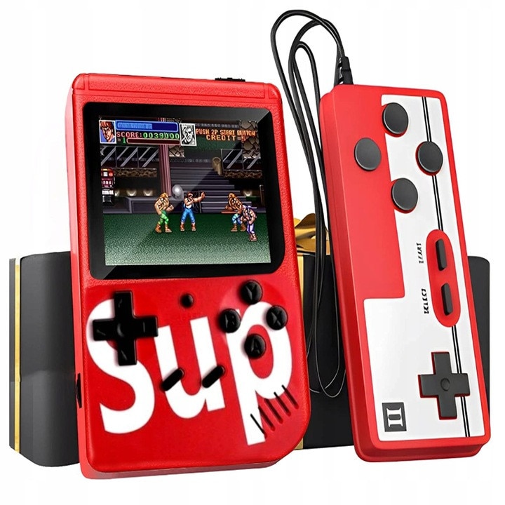 Mini consola retro cu 400 de jocuri – Gameboy, Mario, conectare la TV + controller FOTOROB
