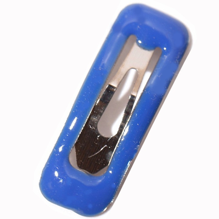 Téglalap alakú hajcsat, sötétkék