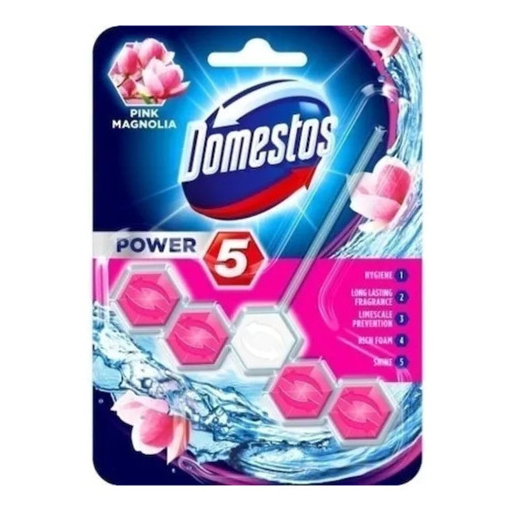 Odorizant WC Domestos Power 5, solid, 50g, parfum intens