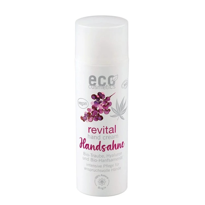 Crema de Maini REVITAL Q10, Puternic Nutritiva, Elasticitate, Anti Imbatranire, 50ml - Eco Cosmetics