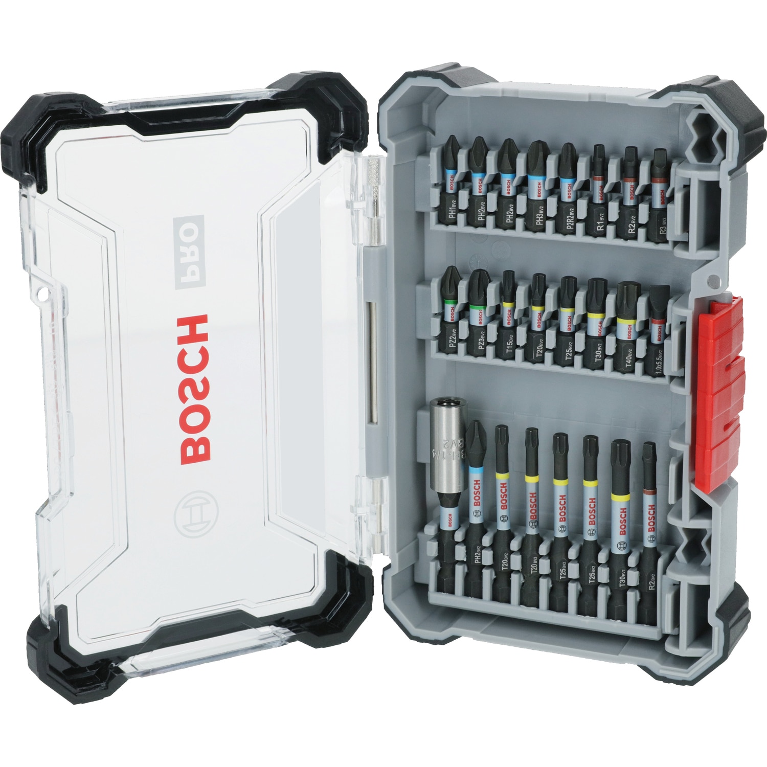 Set 24 biti insurubare Bosch Professional PRO Impact 2608521U75, adaptor bit