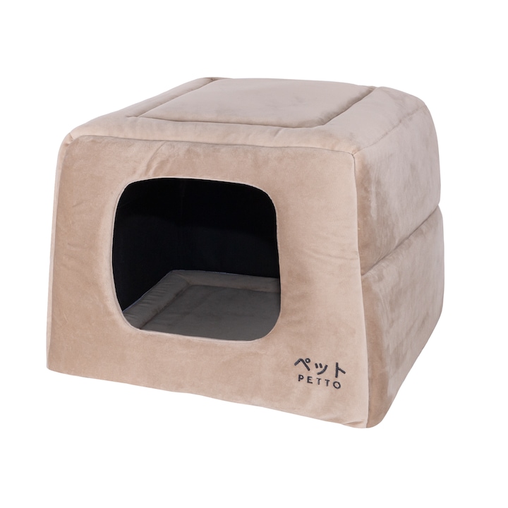 PETTO Котешко легло 2 в 1 Uch Velvet Beige