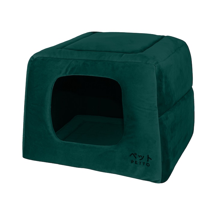 PETTO Котешко легло 2 в 1 Uch Velvet Green