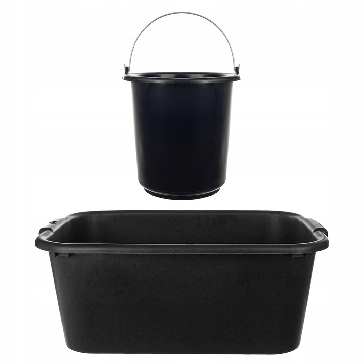 KIT 5x galeata de constructie 40L + 10x galeata de constructie 10L