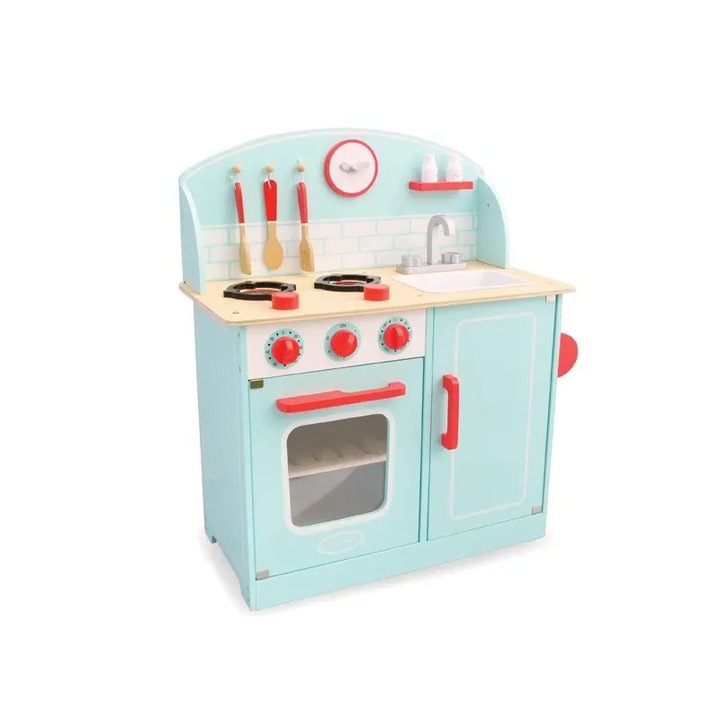 Bucatarie pentru copii, Indigo Jamm, lemn, albastra