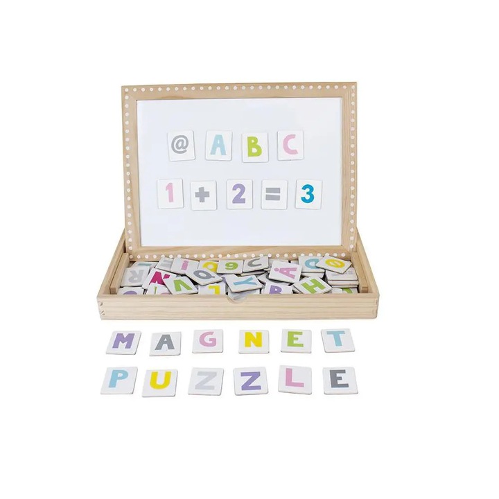 Mágneses betű-/számtábla, Jabadabado, többszínű