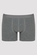 Penti, Set de boxeri cu talie elastica - 3 Perechi, Alb, Gri melange, 2XL