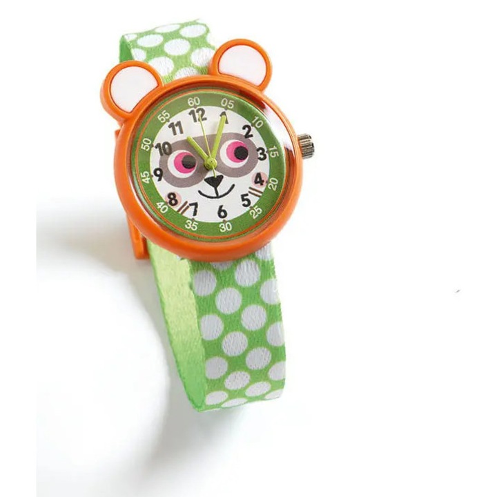 Детски часовник Djeco, многоцветен, 30х30 мм