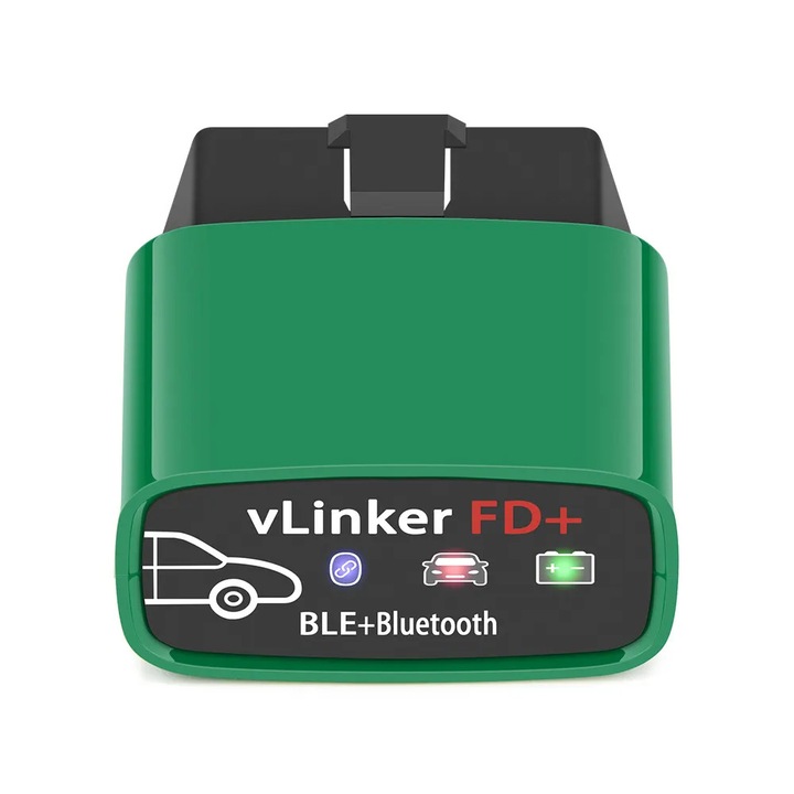 Tester Diagnoza Auto Vgate vLinker FD+ Bluetooth Dublu Mod (BLE) - Suport MS-CAN - iOS, Android, Windows - Performanta Avansata si BaterieSaver