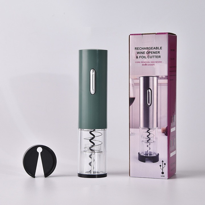 Set tirbuson electric, accesorii vin, cutter folie