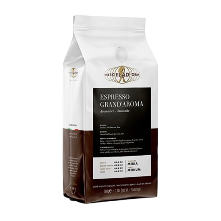 Cafea Boabe Espresso Grand Aroma Miscela D'Oro 500g
