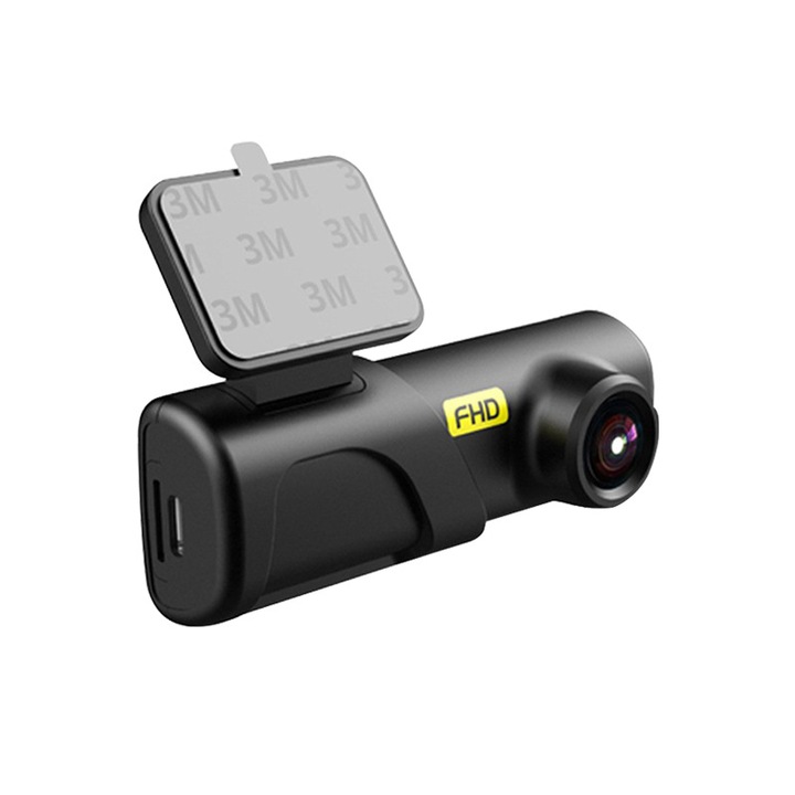 Видеорегистратор, Dash Cam, 1080P, 2K, WIFI, ADAS интелигентно шофиране, изчисляване на разстоянието, откриване на движение, откриване на сблъсък, 130° широк ъгъл, цикличен запис, USB, черен