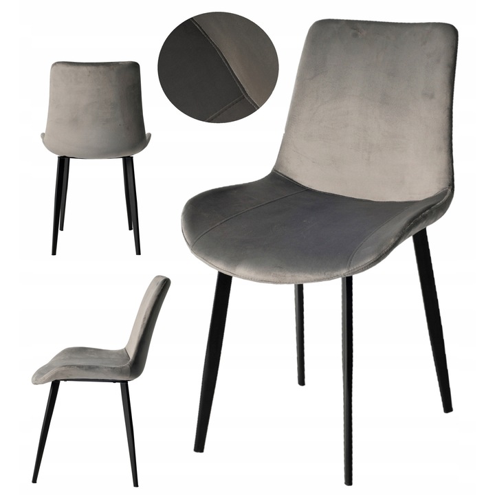 Set Scaun Tapitat, Ekspand, Lr800 Lord, Catifea De Inalta Calitate, Picioare Metalice Vopsite Electrostatic, Scaun Pentru Montaj De Sine Statator, Sezut Ergonomic, 86 Cm X 46 Cm X 52 Cm X 43 Cm X 37 Cm X 43,5 Cm, Multicolor, 1