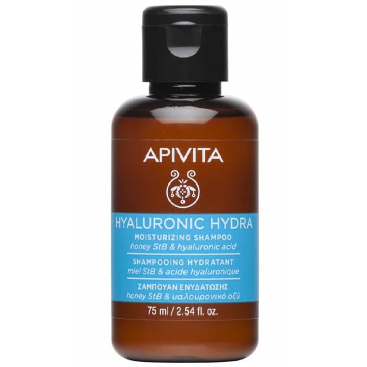 Sampon Apivita mini cu miere si acid hialuronic 75ml, hidratant