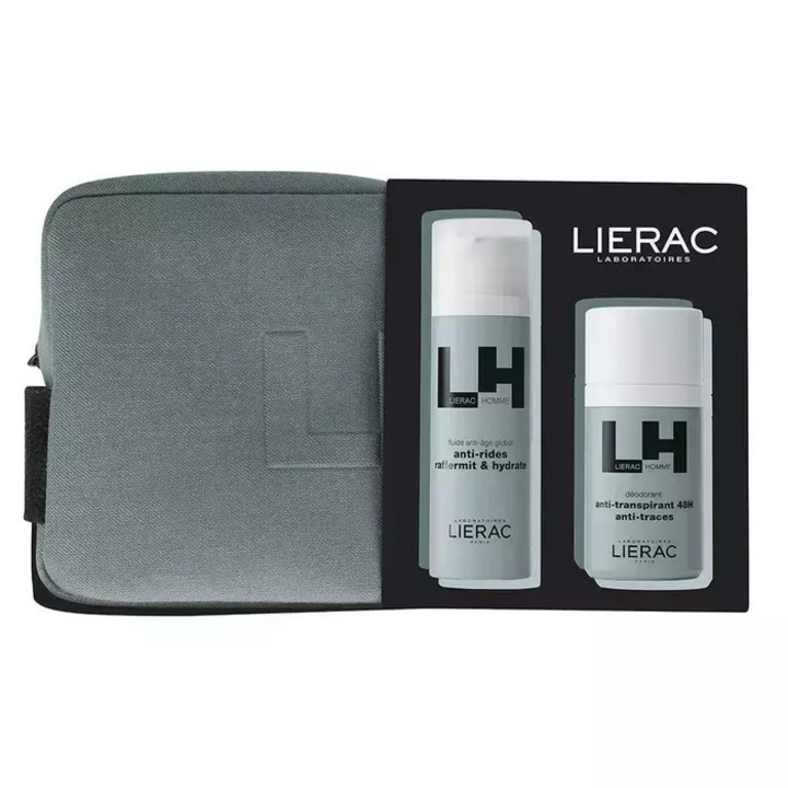 Set Lierac Homme, fluid anti-imbatranire 50ml, deodorant roll-on 50ml