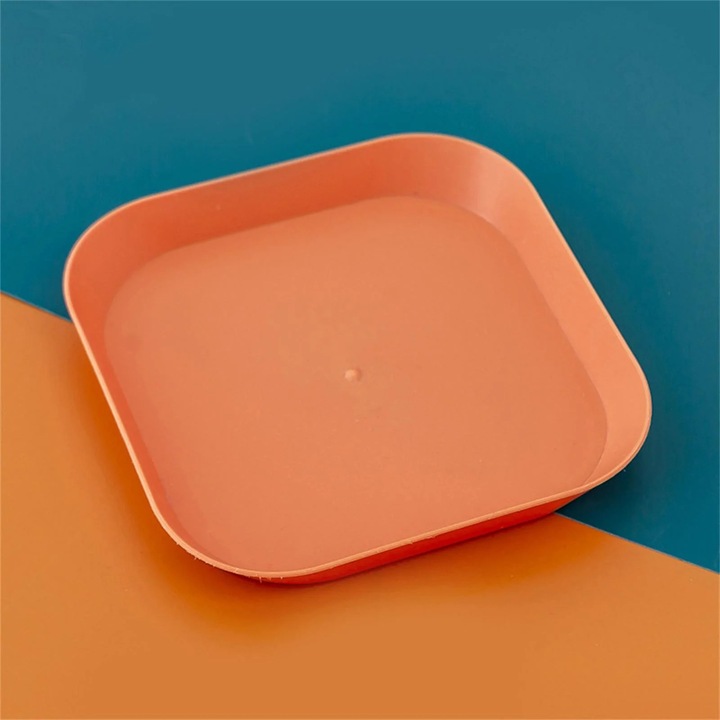 Platou fructe YANYXR 13.5x13.5cm multicolor, usor si durabil