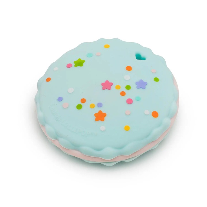 Jucarie dentitie bebelusi Loulou Lollipop, silicon, design cookie