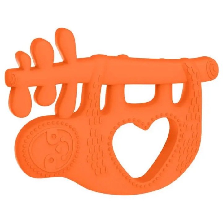 Manhattan Toy baba fogzójáték, szilikon, narancssárga