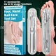 17 piese de instrumente profesionale de ingrijire a picioarelor, otel inoxidabil, cutie de distributie