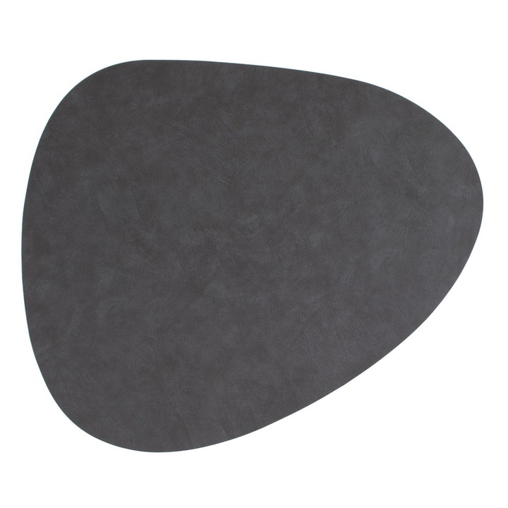 Suport Farfurie Gri Antracit in Forma de Piatra 44x37cm