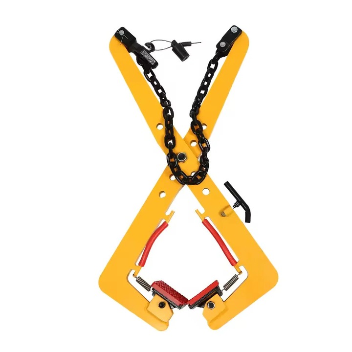 Клещи за повдигане на камъни, товароносимост 500 кг, челюст 33-70 см, жълти