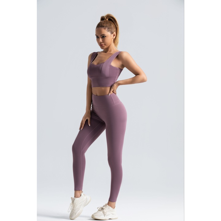 2 reszes fitnesz szett, Mályvaszín