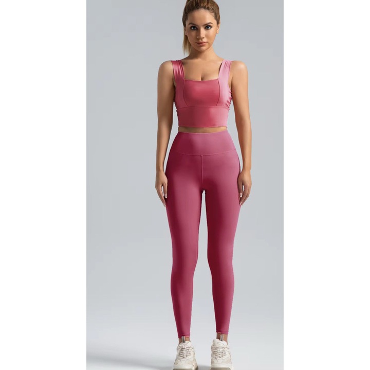2 reszes fitnesz szett, Rózsaszín