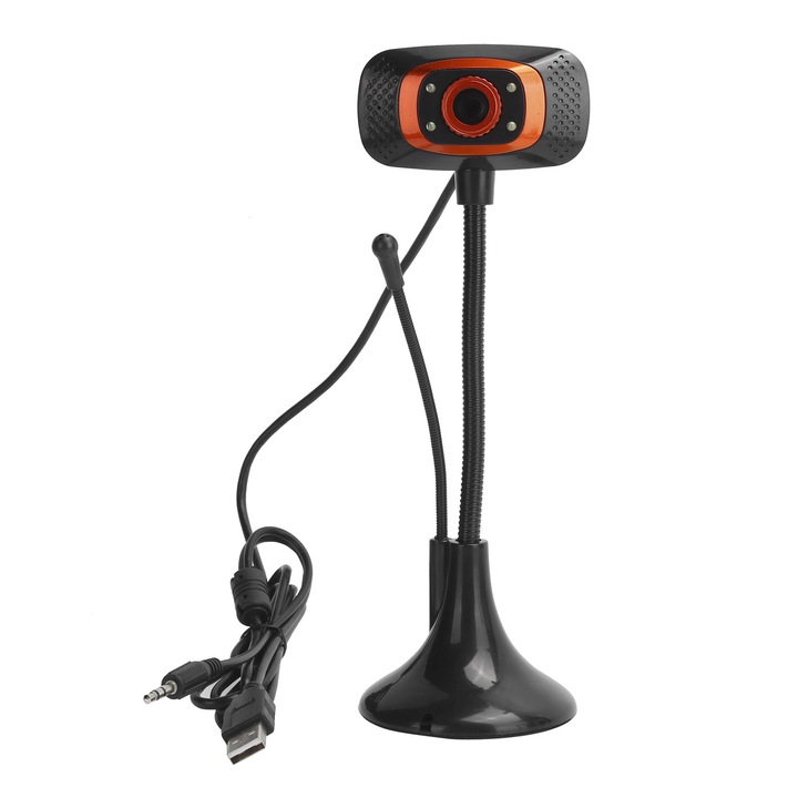 Уеб камера USB 640x480 пиксела с външен микрофон, ръчен фокус, кабел 1.2м