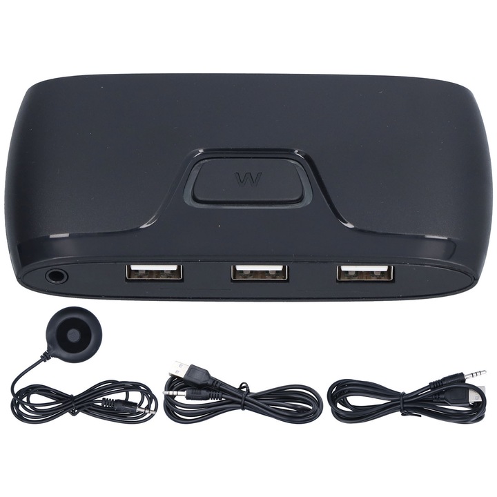 Switch KVM 2-in-1 HDMI, 4K, 3 porturi USB, cabluri incluse