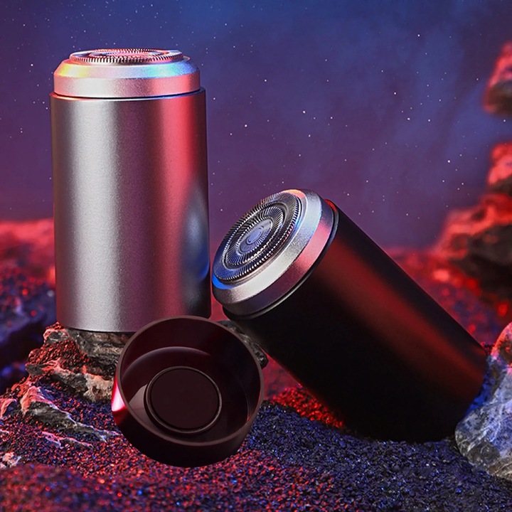 YANYXR hordozható elektromos borotva, fekete, 7x3.5x3.5cm, USB újratölthető