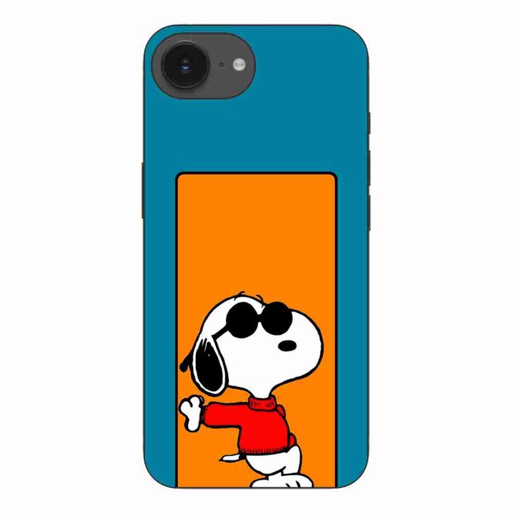 Husa compatibila cu Apple iPhone 16e Silicon Gel Tpu Model Snoopy