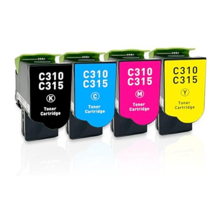 Комплект 4 тонер касети XERC310X Черни 8000 страници Cyan, Magenta, Yellow 5500 страници Съвместими Xerox C310, C315 Xerox 006R04368