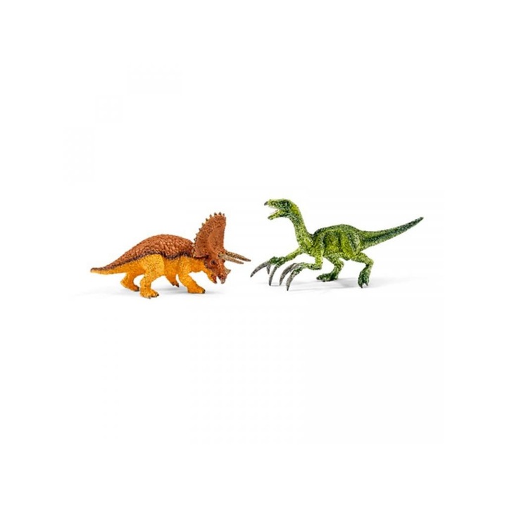 Kis dinoszauruszok - 2 dinót tartalmazó összeállítás - szortiment Triceratops & Theriz - Schleich