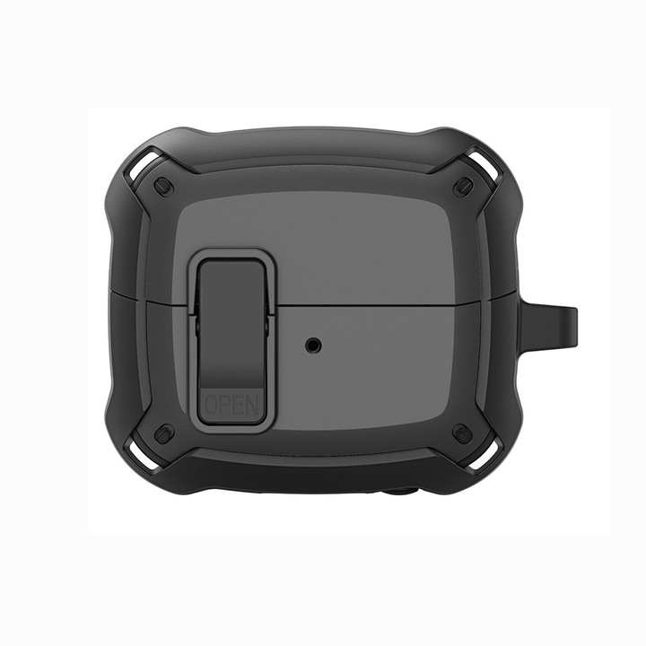 Husa de protectie Dux Ducis compatibila cu Samsung Galaxy Buds 3/3 Pro, SECH Series Case, TPU, Negru