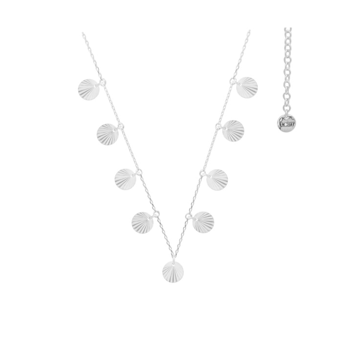 Colier din argint, banuti raiati