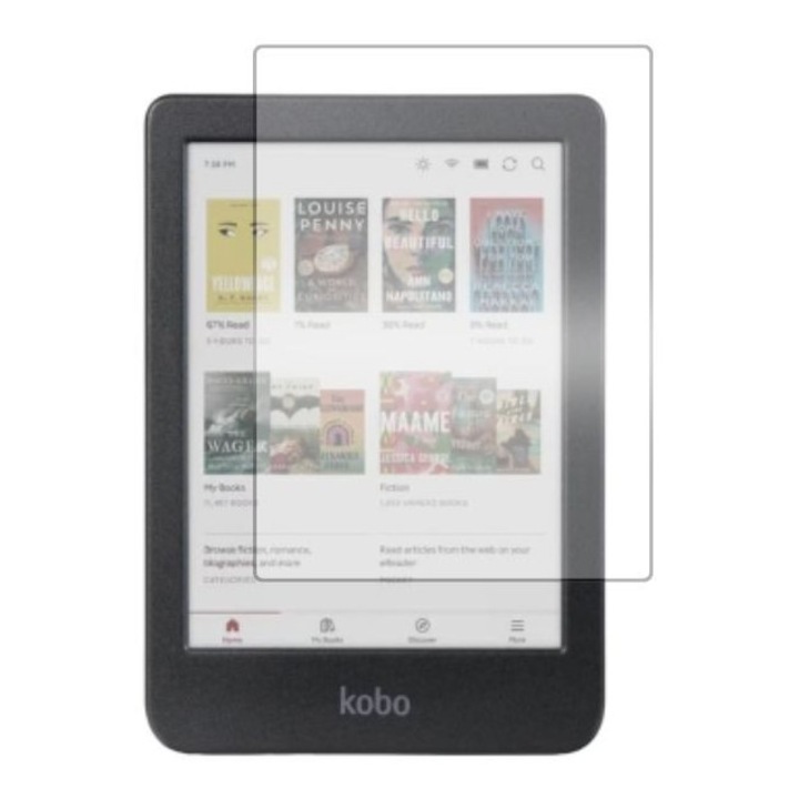 Folie protectie, silicon hidrogel, pentru Kobo Clara Colour, ecran, regenerabila