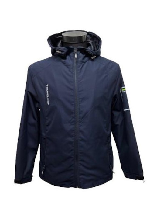 Slim fit férfi kabát, 1421, Tengerészkék