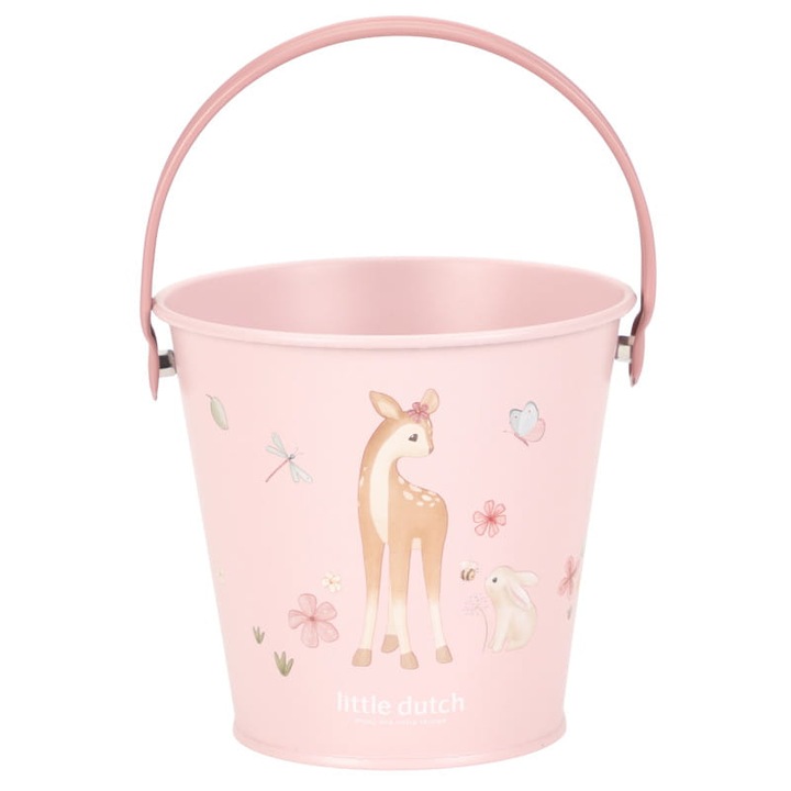 Galeata metalica Fairy Garden pentru copii, roz