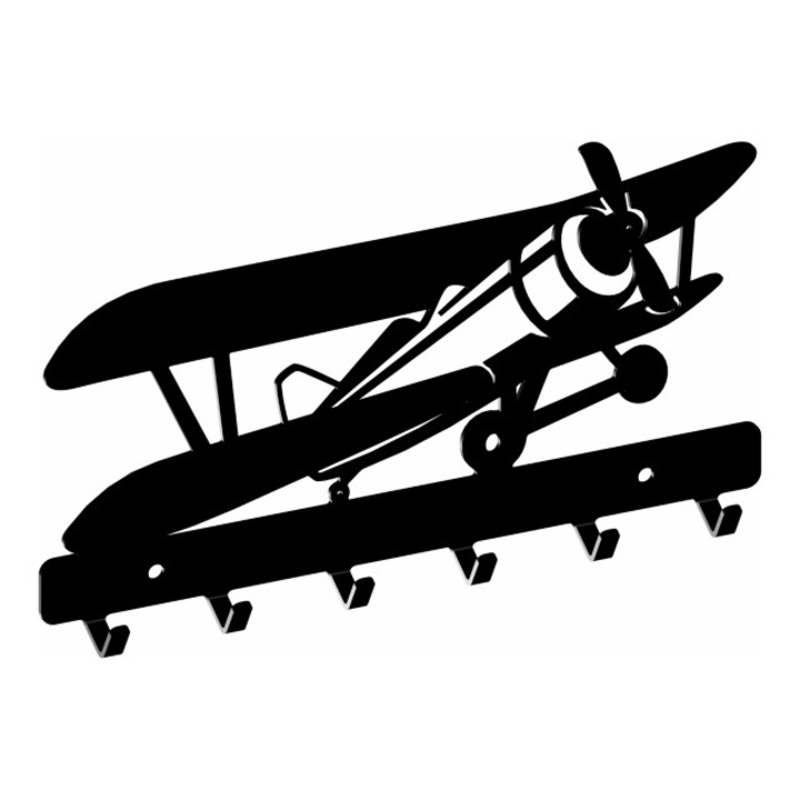 WS65 akasztó, REPÜLŐGÉP, fekete szerkezet