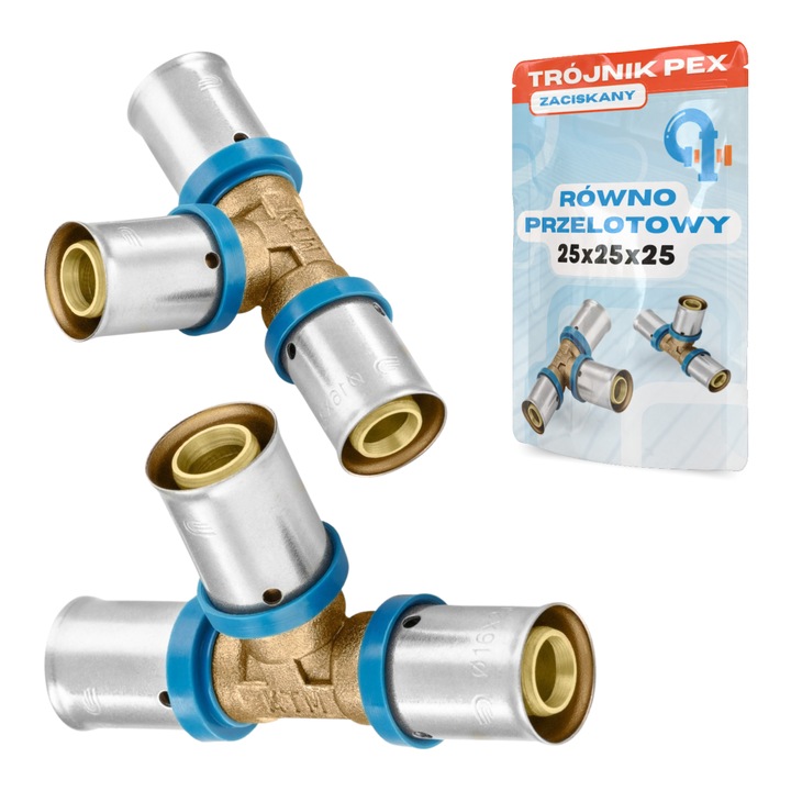 Teu 25x25x25, LECHAR, pentru instalatii de apa si incalzire, max. 95C, max. 10 bar