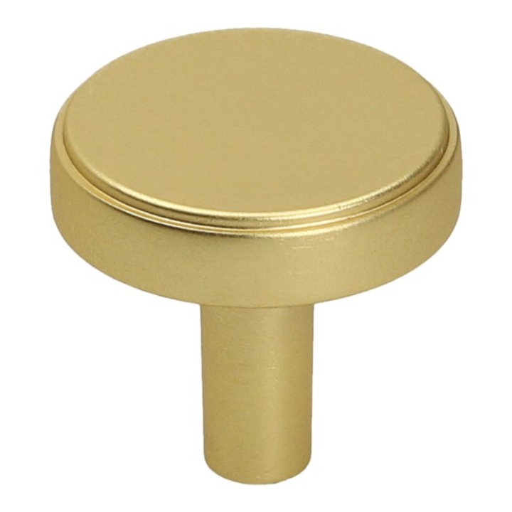 Bútorgomb, GAMET, GU18, szálcsiszolt arany